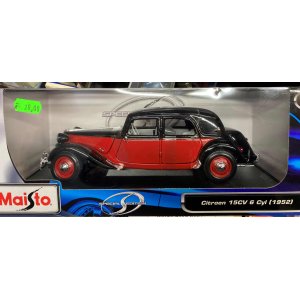 Traction 15/6 Bicolore Rouge Noir 1952