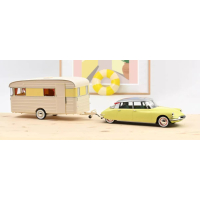 DS 19 1959 avec Caravane 1:18