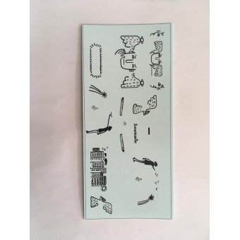 Decal set voor E Mehari JC de Castelbajac 