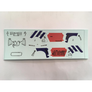 Gekleurde decal set voor E Mehari JC de Castelbajac Gekleurde decal set voor E Mehari JC de Castelbajac